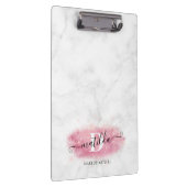 Elegante Rose Gold Glitzer Marmor Makeup Künstler Klemmbrett (Rechts)