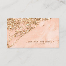 Elegante Rose Gold Glitzer Marmor