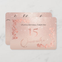 Elegante Rose Gold Glitzer Olivenweg