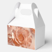 Elegante Rose Gold Glitzer Paper Bevorzugung Box Geschenkschachtel (Rückseite)