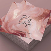 Elegante Rose Gold Glitzer Salon Business Card