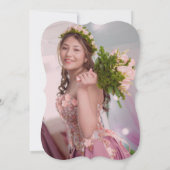 Elegante Rose Gold Glitzer Tropfen 16 . Geburtstag Einladung (Rückseite)