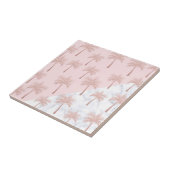 Elegante Rose Gold Glitzer und weißes Marmormuster Fliese (Seite)