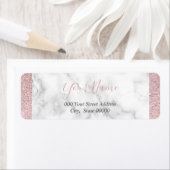 Elegante Rose Gold Glitzer Whirlpool Kinderdusche (Insitu)