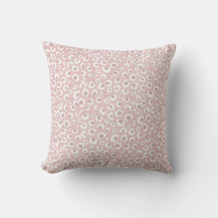 Elegante Rose Gold Glitzer White Leopard Print Kissen