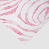 Elegante Rose Gold Glitzer Zebra Weißes Tier Print Seidenpapier (Ausschnitt)