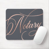 Elegante Rose Gold & Gray Notary Loan Agent Mousepad (Mit Mouse)