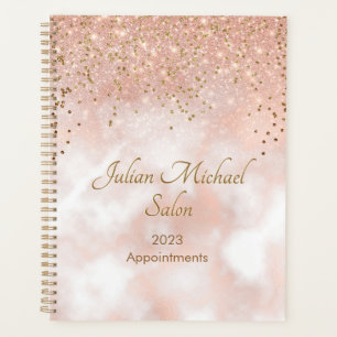 Elegante Rose Gold Hair Salon Termin Buch 2022 Planer