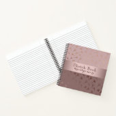 Elegante Rose Gold Hand Drawn Floral Journal/ Notizblock (Innenseite)