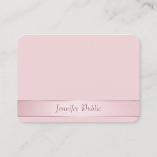 Elegante Rose Gold Handschrift Template Moderne Visitenkarte
