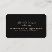 Elegante Rose Gold Hearts Glitzer Tropfen Treuekarte (Rückseite)