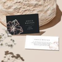 Elegante Rose Gold Hibiskus Blume