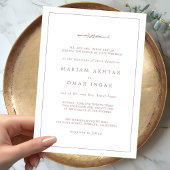 Elegante Rose Gold Hochzeit Einladung