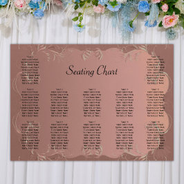 Elegante Rose Gold Hochzeitsszenario Poster