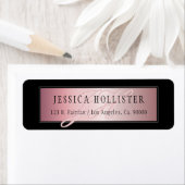 Elegante Rose Gold | Ihr Name und Ihre Adresse (Insitu)