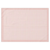 Elegante Rose Gold Kariertes Tablett für Stil Tischdecke (Vorderseite (Horizontal))