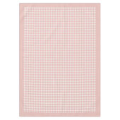 Elegante Rose Gold Kariertes Tablett für Stil Tischdecke (Vorderseite)