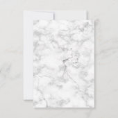 Elegante Rose Gold Kupfer Marmor Palme Tree Hochze RSVP Karte (Rückseite)