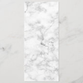 Elegante Rose Gold Kupfer Palmen Tree Marmorhochze Menükarte (Rückseite)