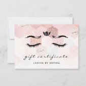 Elegante Rose Gold Lashes (Vorderseite)