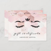 Elegante Rose Gold Lashes (Vorne/Hinten)