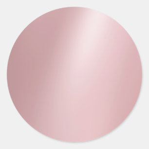 Elegante Rose Gold leere moderne Vorlage trendy Runder Aufkleber