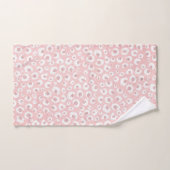 Elegante Rose Gold Leopard Print White Pattern Badhandtuch Set (Handtuch)