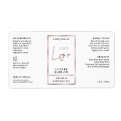 Elegante Rose Gold Logo Haaröl 2OZ Dropper Flasche (Vorne)