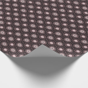 Elegante Rose Gold Mandala Geometrie Geschenkpapier