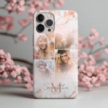 Elegante Rose Gold Marble & 4 Foto