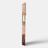 Elegante Rose Gold Marble Agate Script Case-Mate i iPhone Hülle (Rückseite / Rechts)