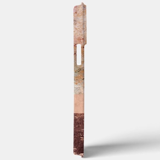 Elegante Rose Gold Marble Agate Script Case-Mate iPhone Hülle (Rückseite / Rechts)