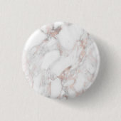 Elegante Rose Gold Marble benutzerdefinierte Blank Button (Vorderseite)