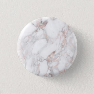 Elegante Rose Gold Marble benutzerdefinierte Blank Button