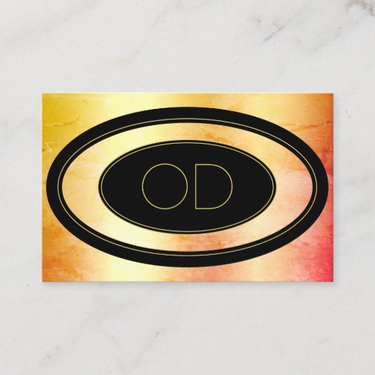 Elegante Rose Gold Marble Trendy Marbled Monogram Visitenkarte (Vorderseite)