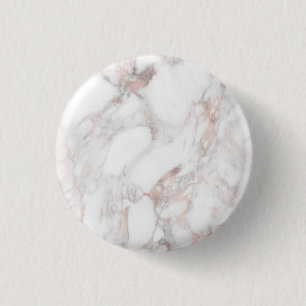 Elegante Rose Gold-Marmor-Vorlage Button