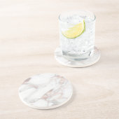 Elegante Rose Gold-Marmor-Vorlage Trendy Getränkeuntersetzer (Seite)