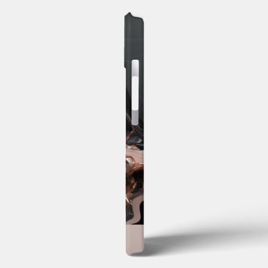 Elegante Rose Gold Marmorstruktur Case-Mate iPhone Hülle (Rückseite / Links)