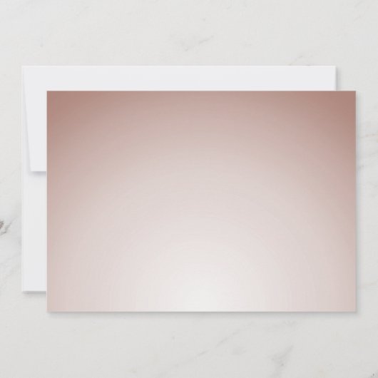 Elegante Rose Gold Masquerade Theme Quinceanera Einladung (Rückseite)