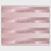 Elegante Rose Gold Metallic Look Moderne Vorlage Geschenkpapier (Flach)