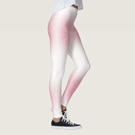Elegante Rose Gold Moderne Vorlage Trendy Leggings (Rechts)