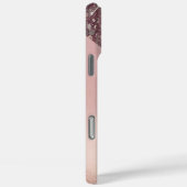 Elegante Rose Gold Monogram Case-Mate iPhone Hülle (Rückseite / Rechts)