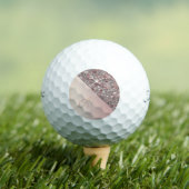 Elegante Rose Gold Monogram Golfball (Insitu T-Shirt)