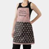 Elegante Rose Gold Paw Prints Dog Grooming Salon Schürze (InSitu)