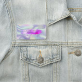 Elegante Rose Gold Pinselstriche, Ombre Namensschild (Beispiel)