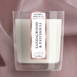 Elegante Rose Gold Product Siegel Tamper Proof Can Etiketten