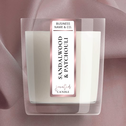 Elegante Rose Gold Product Siegel Tamper Proof Can Etiketten