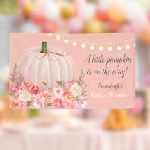 Elegante Rose Gold Pumpkin Baby Dusche