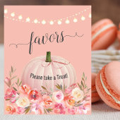 Elegante Rose Gold Pumpkin Baby Duwer Favoriten Poster