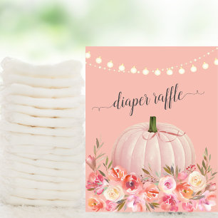 Elegante Rose Gold Pumpkin Duwer Windelwanne Poster